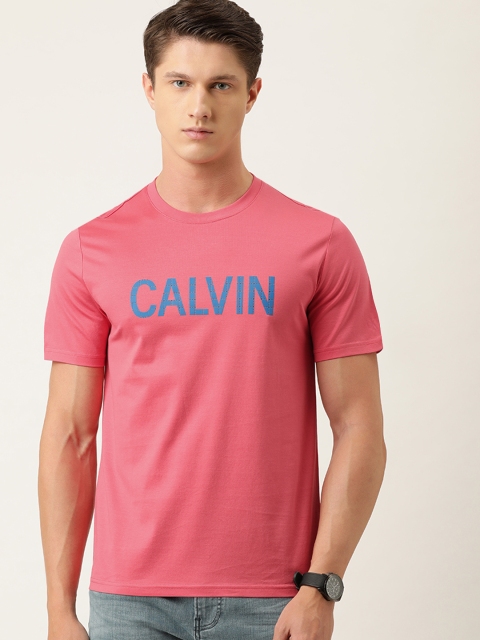 

Calvin Klein Jeans Men Pink Printed Round Neck T-shirt