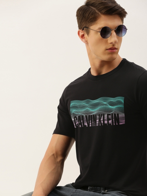 

Calvin Klein Jeans Men Black Printed Round Neck T-shirt