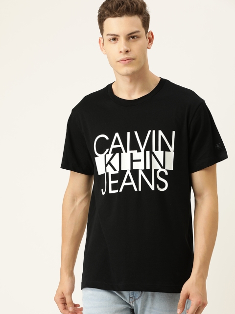 

Calvin Klein Jeans Men Black Printed Round Neck T-shirt