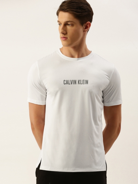 

Calvin Klein Jeans Men White Printed Round Neck T-shirt