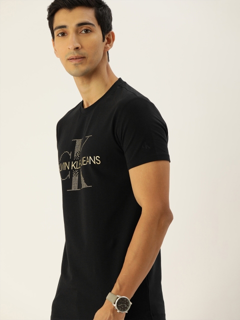 

Calvin Klein Jeans Men Black Embellished Round Neck T-shirt