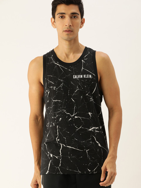 

Calvin Klein Jeans Men Black Printed Round Neck T-shirt