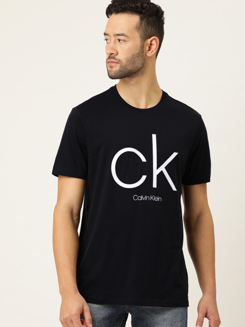 

Calvin Klein Jeans Men Black Printed Round Neck T-shirt