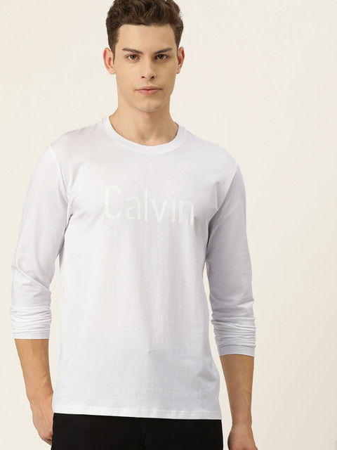 

Calvin Klein Jeans Men White Printed Round Neck T-shirt