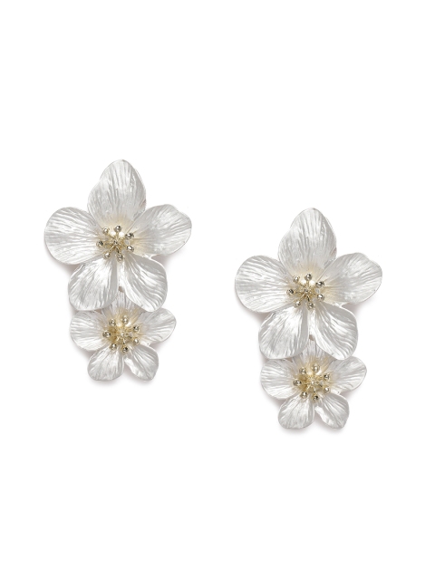 

LAIDA White Floral Drop Earrings