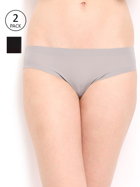 

Amante Women Pack of 2 Solid Briefs, Grey