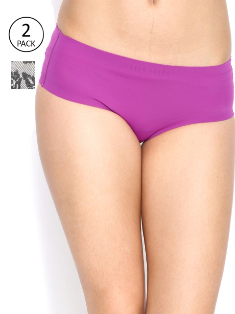 

Amante Women Pack of 2 Low-Rise Briefs, Purple