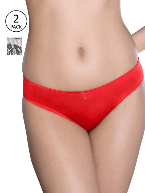 

Amante Women Pack of 2 Bikini Briefs, Red