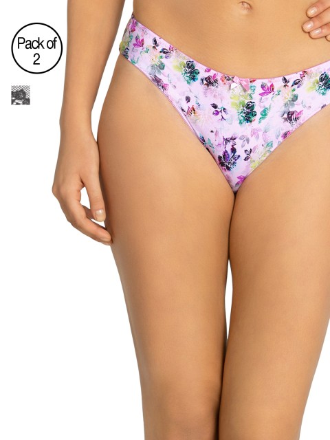 

Amante Women Pack of 2 Bikini Briefs, Purple