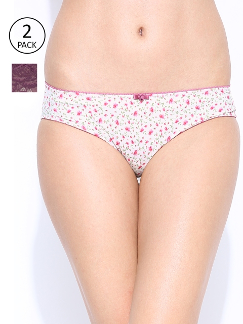 

Amante Women Pack of 2 Basic Briefs, Burgundy