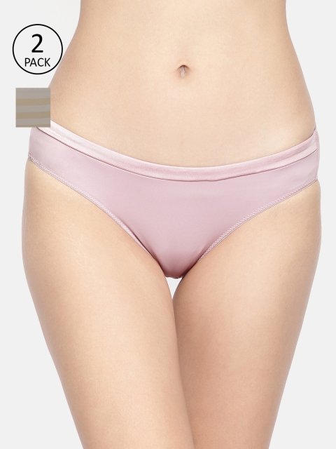 

Amante Women Pack of 2 Bikini Briefs, Pink