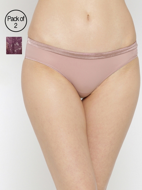 

Amante Women Pack of 2 Briefs, Pink