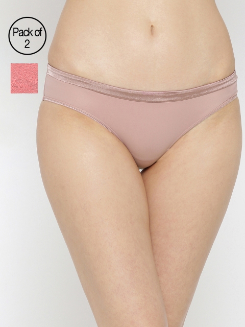 

Amante Women Pack of 2 Briefs, Pink