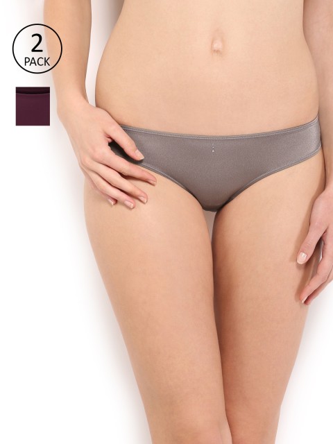 

Amante Women Pack Of 2 Solid Briefs, Taupe