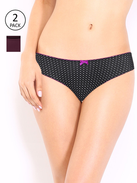 

Amante Women Pack of 2 Basic Briefs, Purple