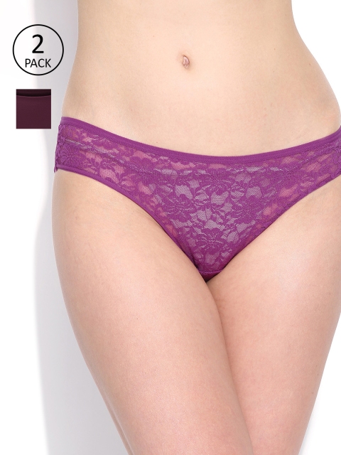 

Amante Women Pack of 2 Purple Briefs