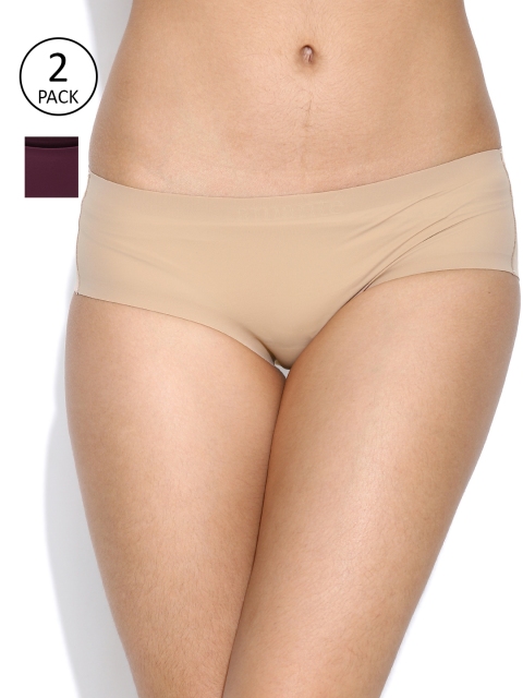 

Amante Women Pack of 2 Solid Basic Briefs, Nude