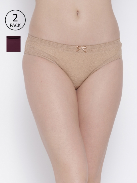 

Amante Women Pack of 2 Basic Briefs, Purple