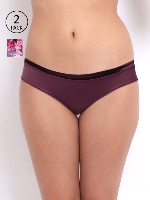 

Amante Women Pack of 2 Basic Briefs, Purple