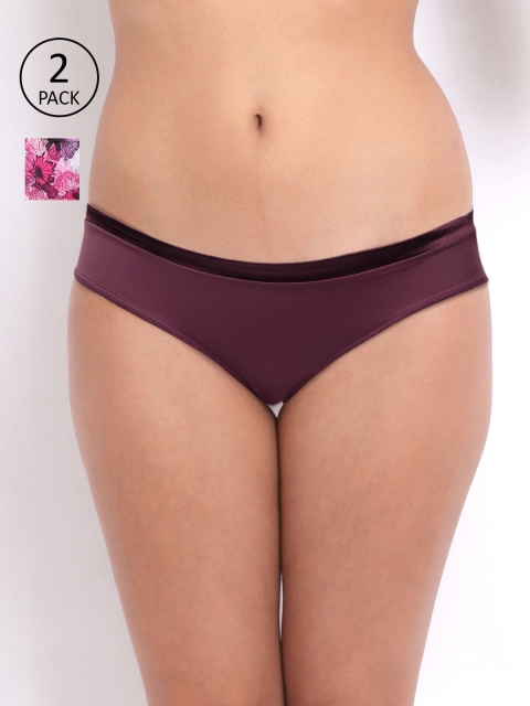 

Amante Women Pack of 2 Basic Briefs, Purple