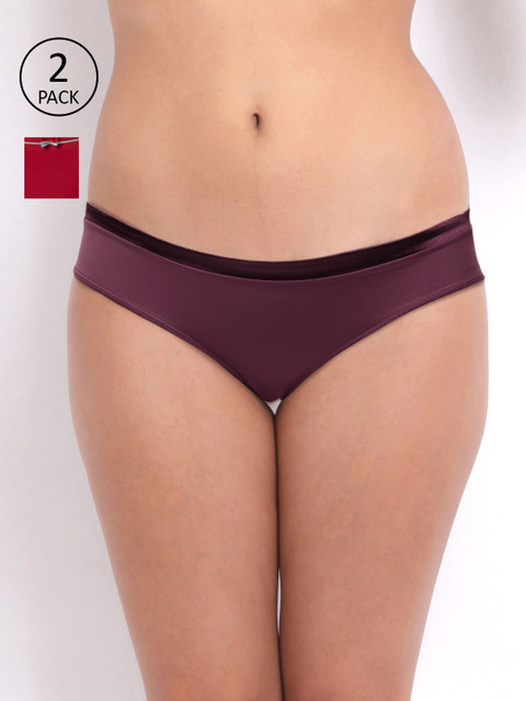 

Amante Women Pack of 2 Solid Briefs, Purple
