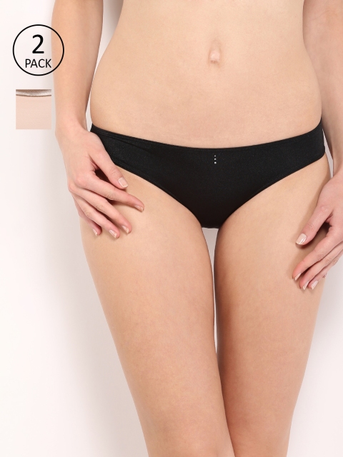 

Amante Women Pack of 2 Briefs, Black