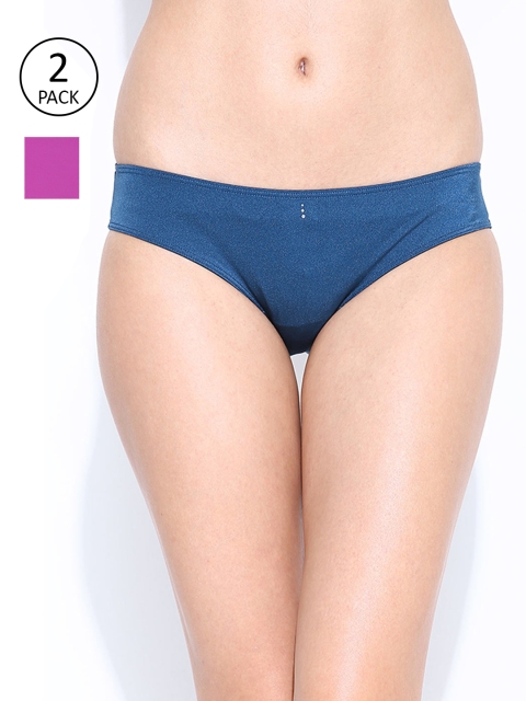 

Amante Women Pack of 2 Solid Briefs, Teal