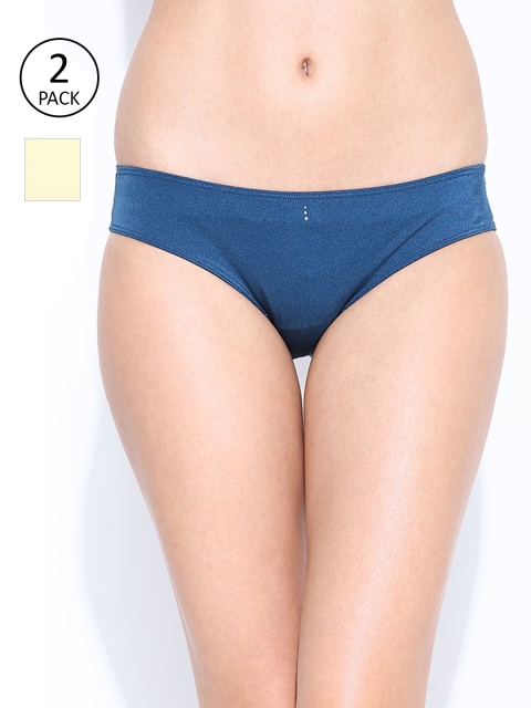 

Amante Women Pack of 2 Solid Briefs, Teal