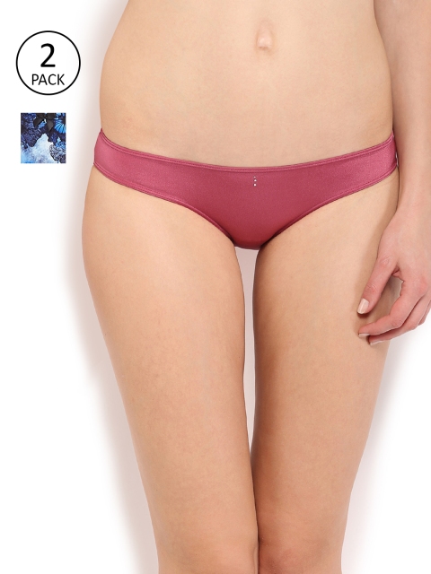 

Amante Women Pack of 2 Bikini Briefs, Magenta