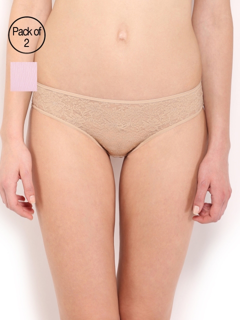 

Amante Women Pack of 2 Bikini Briefs, Nude