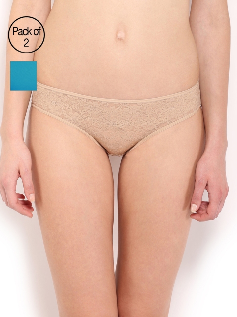 

Amante Women Pack of 2 Bikini Briefs, Nude
