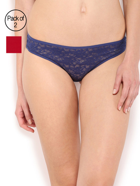 

Amante Women Pack of 2 Briefs, Navy blue
