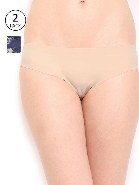 

Amante Women Pack of 2 Briefs, Beige