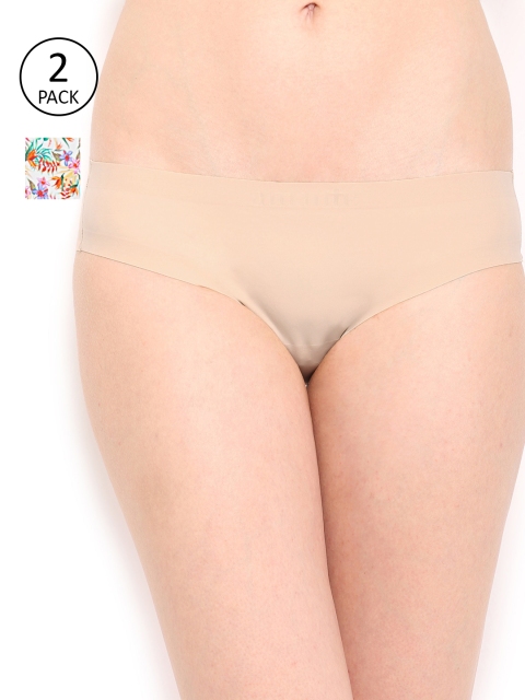 

Amante Women Pack of 2 Briefs, Beige