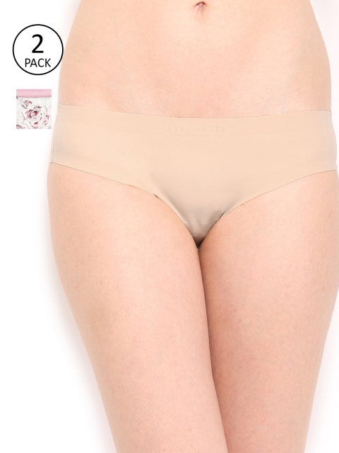 

Amante Women Pack of 2 Briefs, Beige