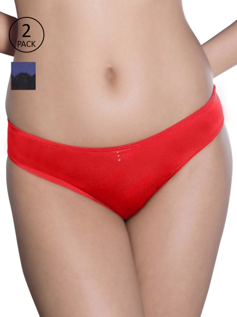 

Amante Women Pack of 2 Briefs, Red