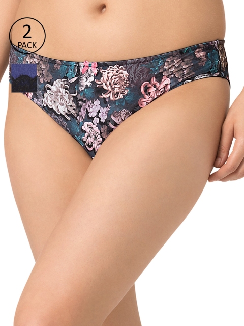 

Amante Women Pack of 2 Briefs, Navy blue