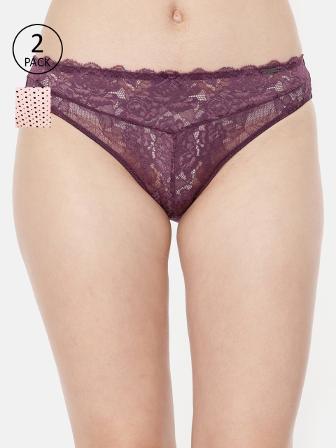 

Amante Women Pack of 2 Briefs, Violet