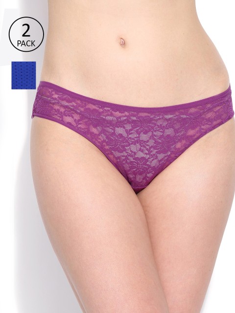 

Amante Women Pack of 2 Briefs, Purple