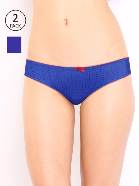 

Amante Women Pack of 2 Basic Briefs, Blue