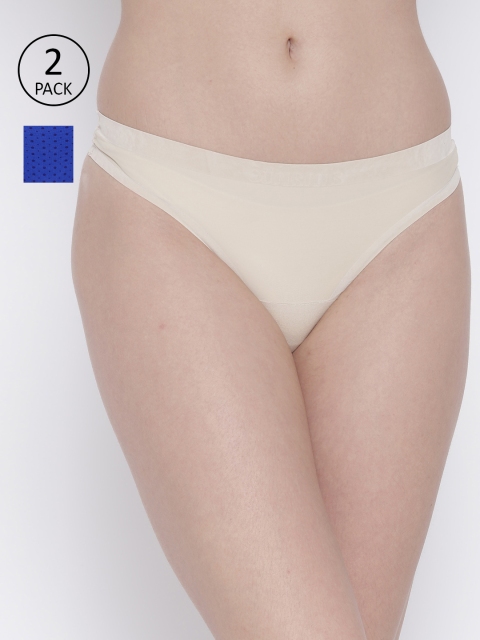 

Amante Women Pack of 2 Briefs, Beige