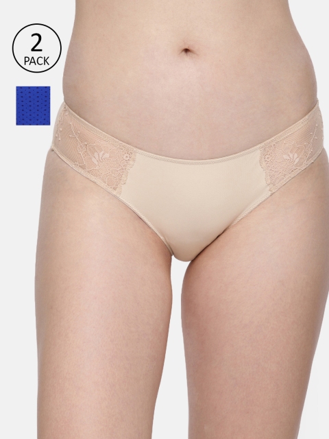 

Amante Women Pack of 2 Briefs, Beige