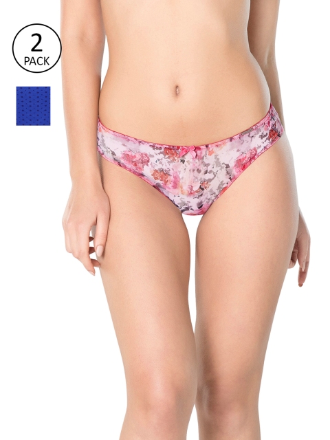 

Amante Women Pack of 2 Printed Briefs, Pink