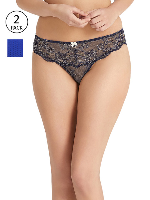 

Amante Women Pack of 2 Briefs, Blue