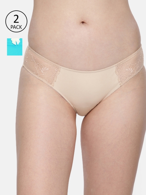 

Amante Women Pack of 2 Briefs, Beige