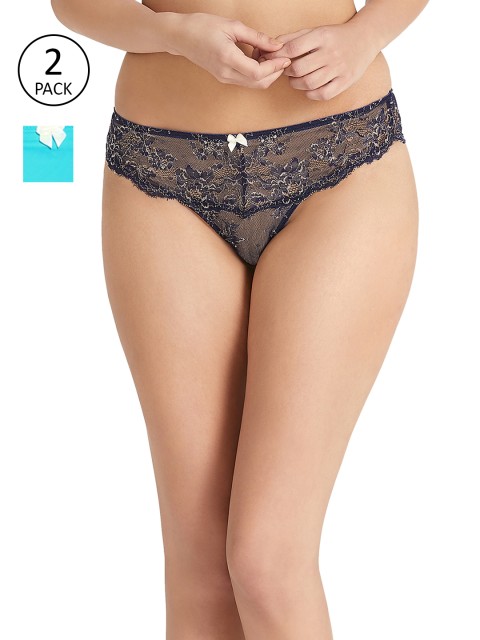 

Amante Women Pack of 2 Briefs, Blue