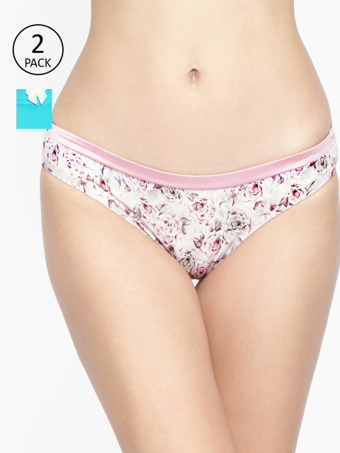 

Amante Women Pack of 2 Briefs, Pink