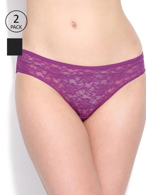 

Amante Women Pack of 2 Briefs, Black