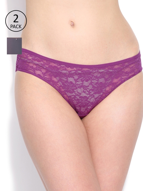 

Amante Women Pack of 2 Purple Briefs