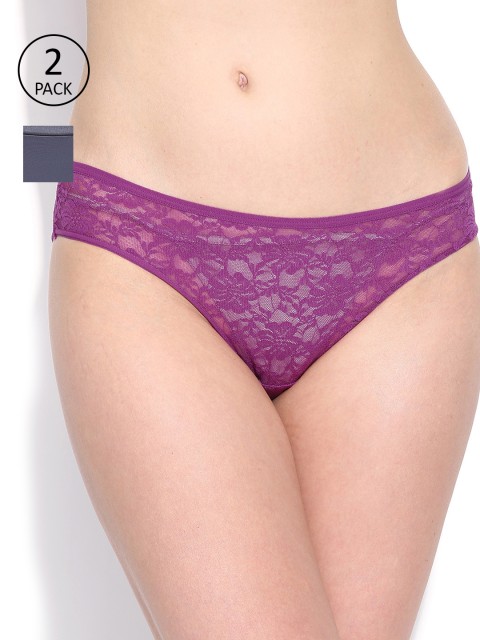 

Amante Women Pack of 2 Briefs, Purple